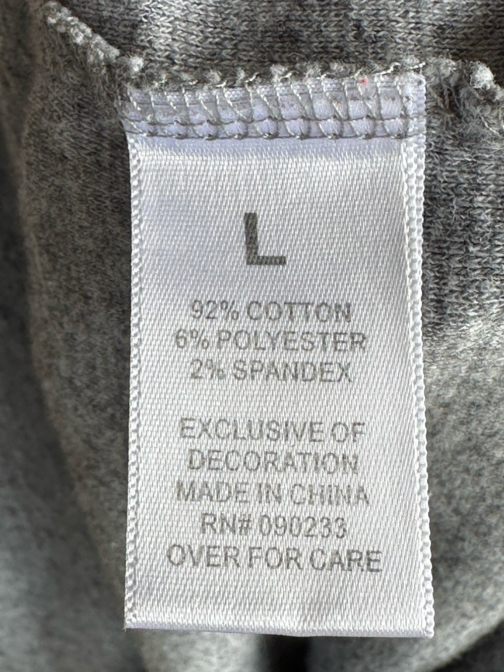 On the byas Gray Crewneck Sweater - Lightweight Pullover longer length - Picture 6 of 8